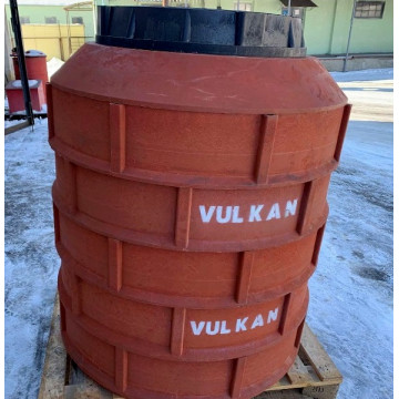 Колодец полимерный канализационный дренажный VULKAN 1000 мм, h-1000 мм 